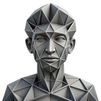 vibrant traditional Abstract portrait formed by intersecting lines and geometric shapes, in a monochromatic palette, with a cubist style original png
