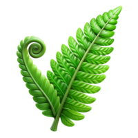 elegant rustic A lush, green fern unfurling in a beam of dappled sunlight, hyperrealistic style, intricate details of the plant's structure visible exclusive png