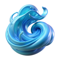 vibrant vintage A powerful elemental spirit composed of swirling water, its form shimmering and translucent. Abstract style, cool colors authentic png