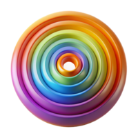 elegant rustic A series of concentric circles, radiating outwards in waves of color, in a vibrant, op-art style high quality png