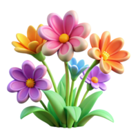 elegant contemporary A cluster of vibrant wildflowers in a meadow, soft diffused light, botanical illustration style high quality png