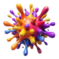 vibrant rustic A chaotic explosion of paint splatters, in a vibrant, expressionistic style detailed png
