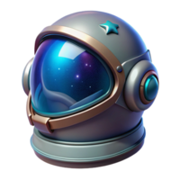 extraordinary traditional A close-up of a futuristic helmet with a transparent visor, reflecting a nebula and distant stars. Space opera style premium png