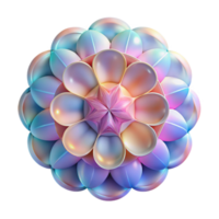 elegant modern A kaleidoscope of overlapping, translucent circles, in pastel shades, illuminated by a warm, ambient light, in a minimalist, geometric abstraction style detailed png