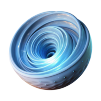 serene modern A swirling mass of particles forming a vortex, illuminated by a bright, directional light, in a scientific visualization style 4K png