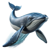 wonderful traditional A majestic whale breaching the surface of the ocean, dramatic lighting, awe-inspiring photography style exclusive png