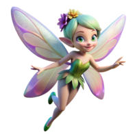 beautiful abstract A playful pixie with iridescent wings and sparkling eyes dances among wildflowers. Soft, dappled sunlight. Impressionist style original png
