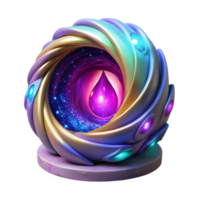 extraordinary vintage A magical portal swirling with colorful energy, leading to another dimension, mysterious and intriguing style exclusive png