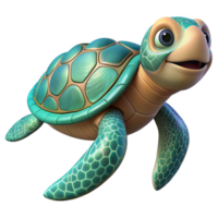 elegant modern A playful sea turtle swimming through crystal clear water, its shell adorned with intricate patterns, rendered in a tranquil, underwater style premium png