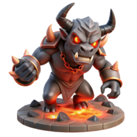 stunning creative A fearsome minotaur with glowing red eyes, charging through a labyrinth of obsidian, illuminated by flickering torchlight. Dynamic, action-oriented. Dark fantasy style high quality png