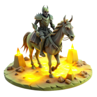 impressive contemporary A spectral warrior riding a skeletal steed across a desolate battlefield, under a sickly yellow sky, lit by the glow of burning ruins. Donato Giancola, heroic fantasy, grim 4K png