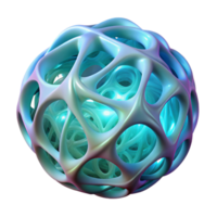 wonderful modern A delicate latticework of interwoven, bioluminescent fibers, emitting a soft, ambient glow, in a surreal, organic style high quality png