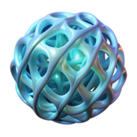 serene abstract A delicate latticework of interwoven, bioluminescent fibers, emitting a soft, ambient glow, in a surreal, organic style high quality png