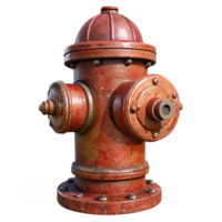 extraordinary artistic A close-up of a rusty fire hydrant, urban detail photography, textured lighting exclusive png