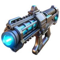 dramatic abstract A futuristic weapon with intricate details, glowing energy core, dark, metallic textures, cyberpunk style, dramatic spotlighting original png
