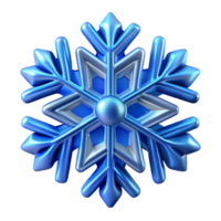 serene artistic A single perfect snowflake, intricate crystalline structure, cool blue lighting, macro photography style high resolution png