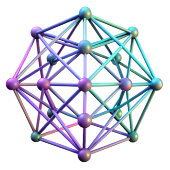 dramático Clásico un red de interconectado líneas formando un complejo web, con un degradado color esquema y un futurista estético exclusivo png