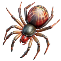impressive rustic A spider spinning its web, intricate details, macro photography style high quality png