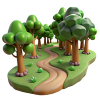 impressive minimalist A winding dirt path through a dense forest, dappled sunlight, mysterious style premium png