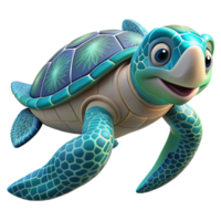 dramatic minimalist A playful sea turtle swimming through crystal clear water, its shell adorned with intricate patterns, rendered in a tranquil, underwater style premium png