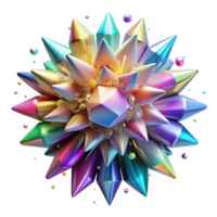 serene creative A chaotic explosion of colorful particles, resembling shattered stained glass, with a soft, ethereal glow and a dreamlike, surrealist style high quality png