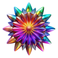 vibrant modern A kaleidoscopic explosion of color and light, radiating outwards from a central point, in a vibrant, psychedelic style premium png