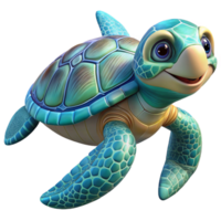 impressive classic A playful sea turtle swimming through crystal clear water, its shell adorned with intricate patterns, rendered in a tranquil, underwater style original png