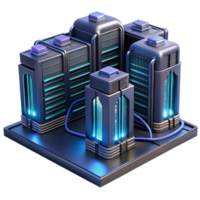 serene classic A futuristic data center with rows of servers and glowing cables, complex and intricate, dark and moody lighting original png