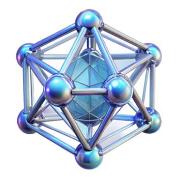 elegant samtida en nätverk av sammankopplade, kristallin strukturer, skimrande och brytning ljus, i en futuristisk, sci-fi stil äkta png