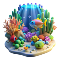 extraordinary traditional A vibrant coral reef teeming with colorful fish, sunlight filtering through the water creating a magical atmosphere. Underwater photography style authentic png