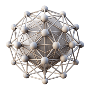 maravilloso creativo un intrincado web de interconectado líneas y puntos, creando un sentido de profundidad y complejidad, iluminado por un suave, difundido luz, en un puntillista, resumen estilo prima png