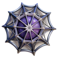 vibrant artistic A delicate, spiderweb-like structure woven with starlight connecting celestial bodies, in a cosmic horror, H.R. Giger style original png