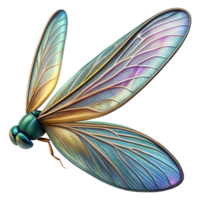 impressive vintage A close-up of a dragonfly's wing, intricate details, iridescent colors, macro photography high quality png