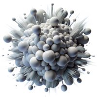 dramatic rustic A chaotic explosion of particles and light trails, rendered in a monochromatic palette with high contrast, in a futuristic, cyberpunk style high quality png