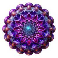 impressive contemporary Intricate, fractal patterns in deep jewel tones, illuminated by a single, focused beam of light, in a psychedelic, visionary art style high quality png