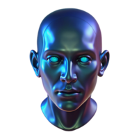 serene artistic A holographic projection of a human face flickers in the darkness of a deserted spaceship. Mystery sci-fi style, dim lighting, eerie atmosphere 4K png