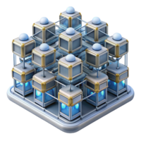 stunning traditional Metabolist architecture megastructure, modular units, interconnected network, dynamic composition, futuristic lighting, highly detailed, Metabolist style detailed png