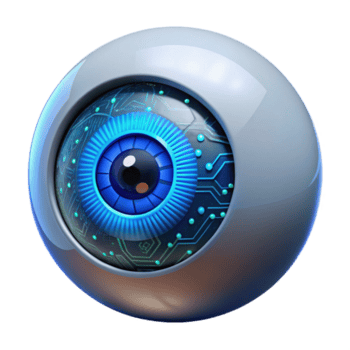 mooi artistiek een hyperrealistisch detailopname van een menselijk oog met geïntegreerde circuits, reflecterend binair code in de leerling, lit door een koel blauw licht. cyberpunk stijl hoog resolutie png