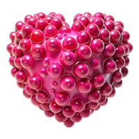 dramatic minimalist A swarm of nanobots forming the shape of a human heart, illuminated by a vibrant pink light. Microscopic style high resolution png