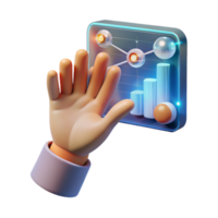 beautiful traditional A human hand reaching out to touch a holographic interface, displaying complex data visualizations. Futuristic minimalist style exclusive png