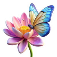 impressive rustic A delicate butterfly perched on a flower, vibrant colors, macro photography style premium png