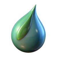 magnificent abstract A single raindrop falling from a leaf, reflective lighting, macro photography style high resolution png