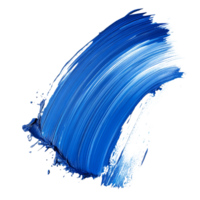 Dynamic blue brush stroke isolated on a transparent background showcasing texture and artistry in paint application, Brush stroke isolated on transparent backgroundfile png