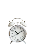 Classic transparent alarm clock on a transparent background showing the time clearly and distinctly, Alarm clock on transparent background png