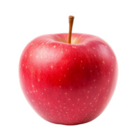 Fresh red apple isolated on a transparent background showcasing its vibrant color and perfect shape, Fresh red apple isolated on transparent background png
