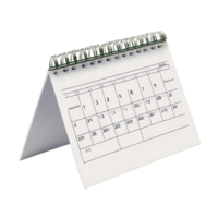 A tabletop calendar for August featuring daily dates and a clean design isolated on a transparent background, table calendar 2025 august isolated on transparent background png