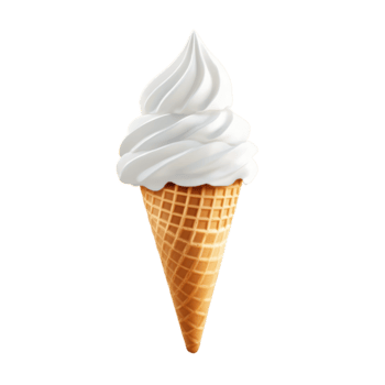 ett tömma våffla kon redo för utsökt is grädde med mjuk tjäna textur på en neutral bakgrund, våffla kon, tömma is grädde kon stock illustration png