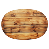 Oval wooden planks on a transparent background showcasing natural texture and grain patterns for decoration and design, oval wooden planks isolated on transparent background png