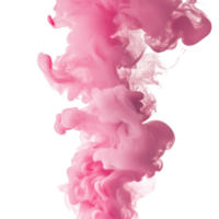 Pink smoke swirls gracefully against a transparent backdrop, creating a mesmerizing visual display of color and movement, pink smoke on transparent background png