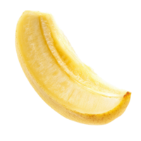 Fresh banana slice isolated on a clean transparent background for cooking and presentation ideas, Peeled banana slices isolated on transparent background png